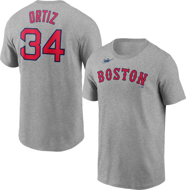 Nike Men's Boston Red Sox David Ortiz #34 Grey T-Shirt product image