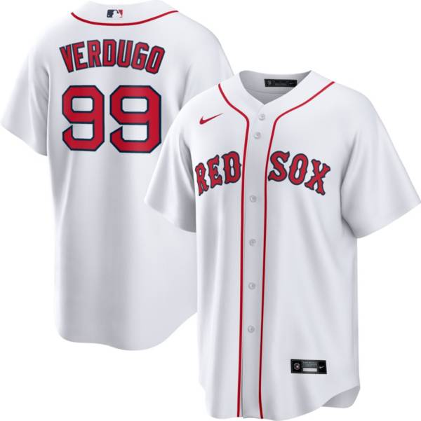 Nike Men's Boston Red Sox Alex Verdugo #99 White Cool Base Jersey