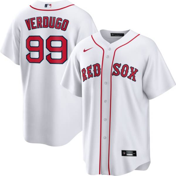 Nike Men's Boston Red Sox Alex Verdugo #99 White Cool Base Jersey product image
