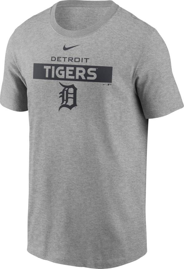 Nike Men's Detroit Tigers Gray Cotton T-Shirt