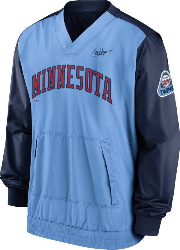 Nike Men's Minnesota Twins Navy V-Neck Pullover Jacket