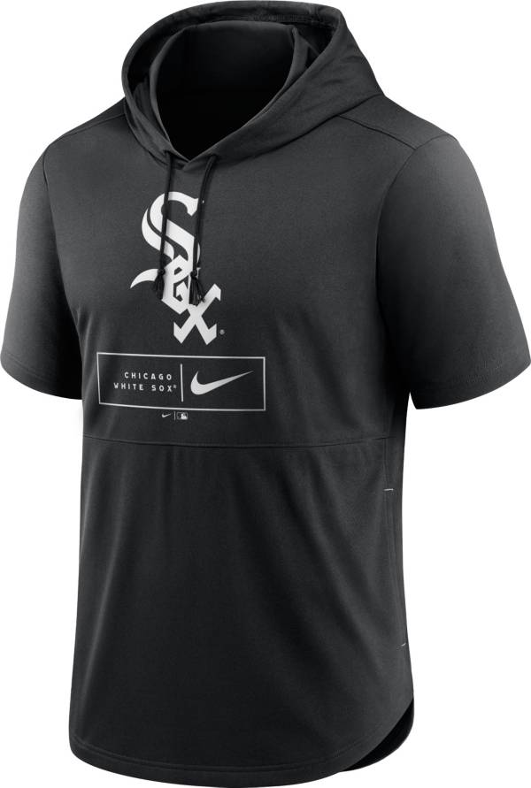 Nike Men's Chicago White Sox Black Logo Lockup Short Sleeve Pullover Hoodie product image