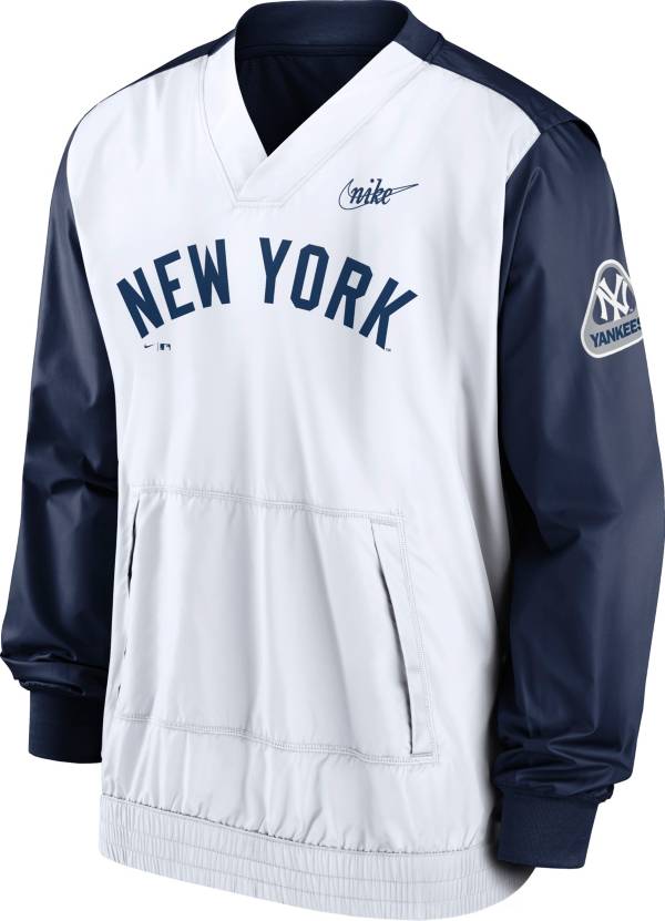 Nike Men's New York Yankees Navy V-Neck Pullover Jacket