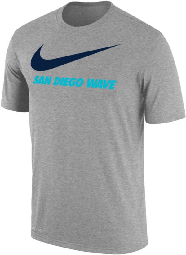 Nike San Diego Wave FC Swoosh Dri-FIT Grey T-Shirt