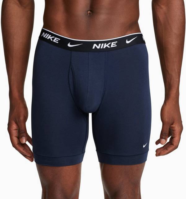 Nike Men's Dri-FIT Essential Cotton Stretch Long Boxer Briefs – 3 Pack