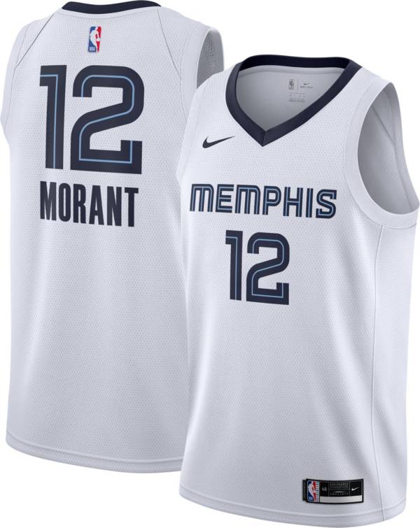 Nike Men's Memphis Grizzlies Ja Morant #12 White Dri-FIT Swingman Jersey