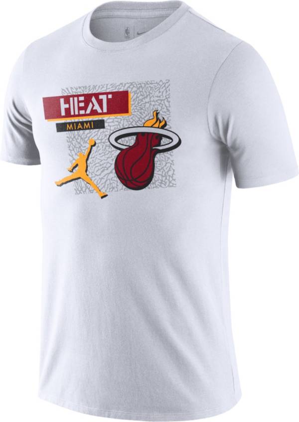 Jordan Men's 2021-22 City Edition Miami Heat White Dri-Fit T-Shirt