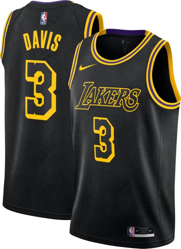 Nike Men's Los Angeles Lakers Anthony Davis #3 Black Mamba Dri-FIT Swingman Jersey product image