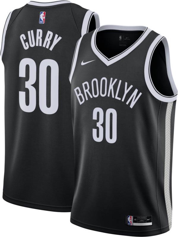 Nike Men's Brooklyn Nets Seth Curry #30 Black Dri-FIT Swingman Jersey