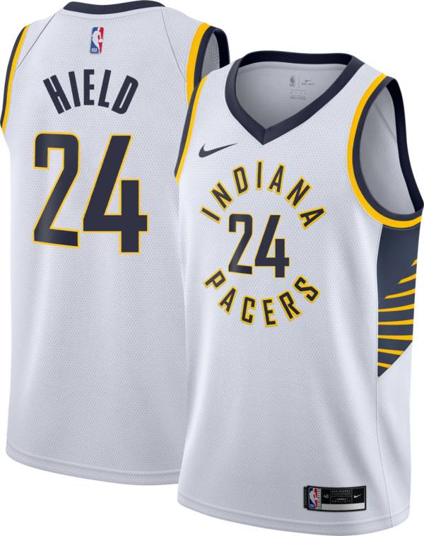 Nike Men's Indiana Pacers Buddy Hield #24 White Dri-FIT Swingman Jersey