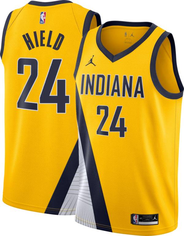 Nike Men's Indiana Pacers Buddy Hield #24 Gold Dri-FIT Swingman Jersey product image