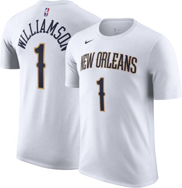 Nike Men's New Orleans Pelicans Zion Williamson #1 White T-Shirt product image