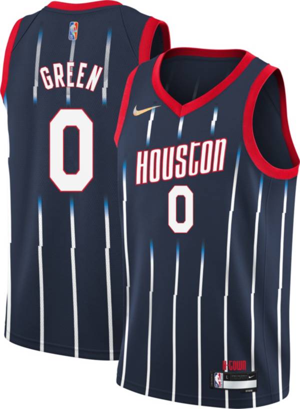 Nike Men's 2021-22 City Edition Houston Rockets Jalen Green #0 Navy Dri-FIT Swingman Jersey