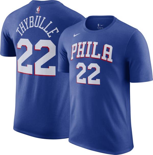 Nike Men's Philadelphia 76ers Matisse Thybulle #22 Blue T-Shirt