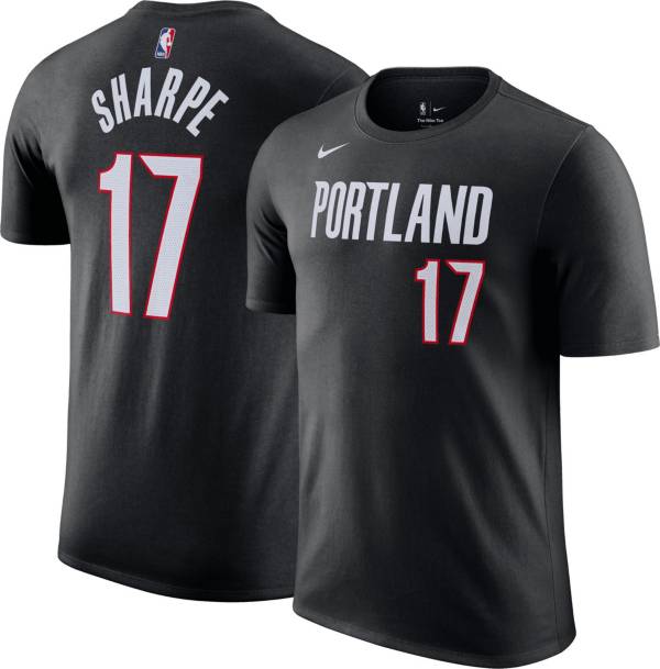 Nike Men's Portland Trail Blazers Shaedon Sharpe #17 Black T-Shirt product image
