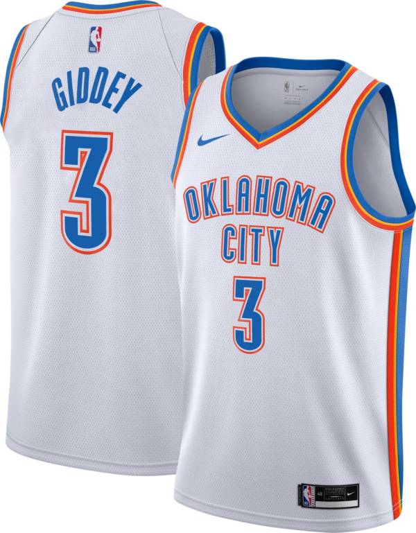 Nike Men's Oklahoma City Thunder Josh Giddey #3 White Dri-FIT Swingman Jersey