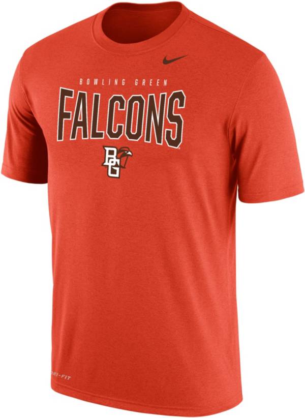 Nike Men's Bowling Green Falcons Orange Dri-FIT Cotton T-Shirt