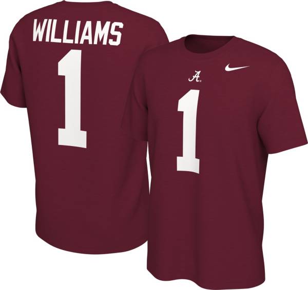 Nike Men's Alabama Crimson Tide Jameson Williams #1 Crimson Football Jersey T-Shirt product image