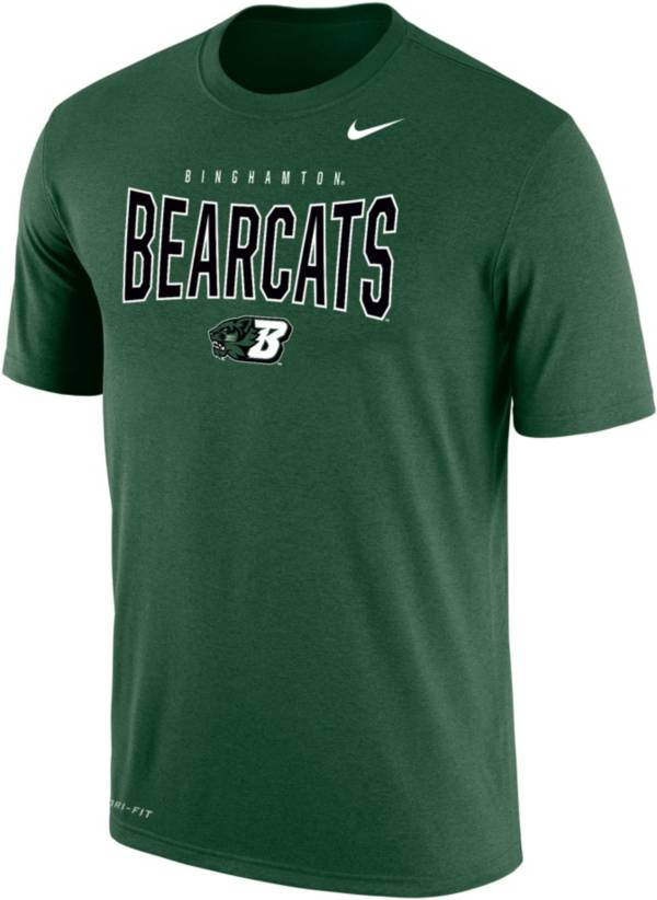 Nike Men's Binghamton Bearcats Dark Green Dri-FIT Cotton T-Shirt