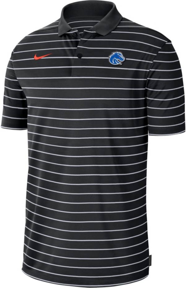 Nike Men's Boise State Broncos Black Football Sideline Victory Dri-FIT Polo