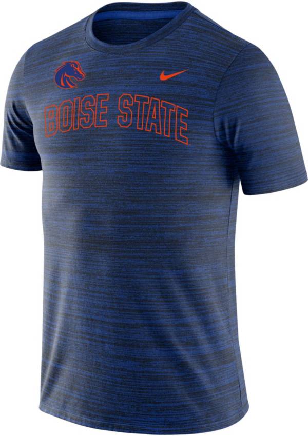 Nike Men's Boise State Broncos Blue Dri-FIT Velocity Stencil T-Shirt