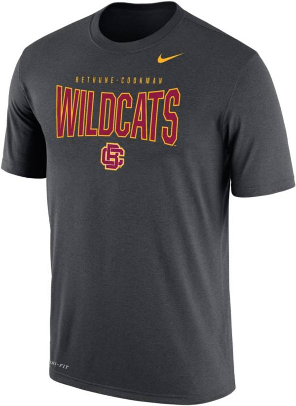 Nike Men's Bethune-Cookman Wildcats Grey Dri-FIT Cotton T-Shirt