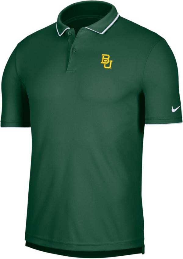 Nike Men's Baylor Bears Green UV Collegiate Polo