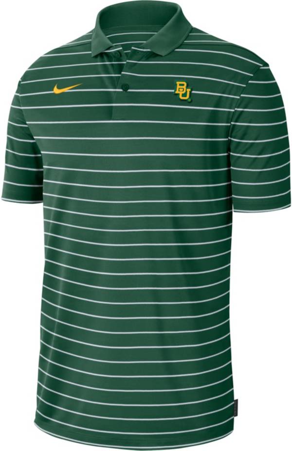 Nike Men's Baylor Bears Green Football Sideline Victory Dri-FIT Polo