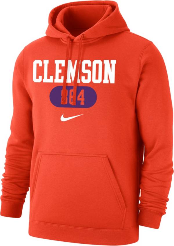 Nike Men's Clemson Tigers Orange Clemson 864 Area Code Club Fleece ...