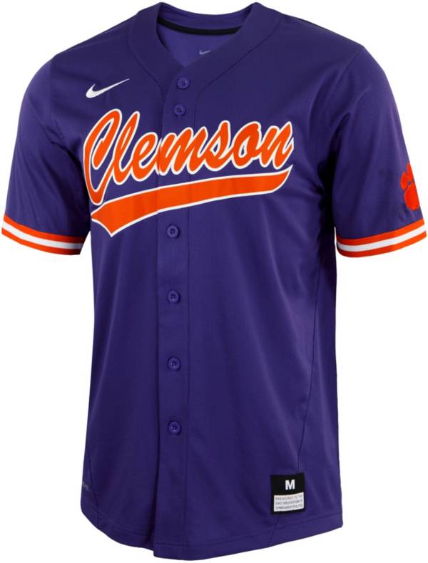 Nike Men's Clemson Tigers Regalia Full Button Replica Baseball Jersey