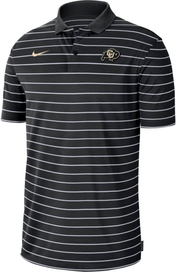 Nike Men's Colorado Buffaloes Black Football Sideline Victory Dri-FIT Polo