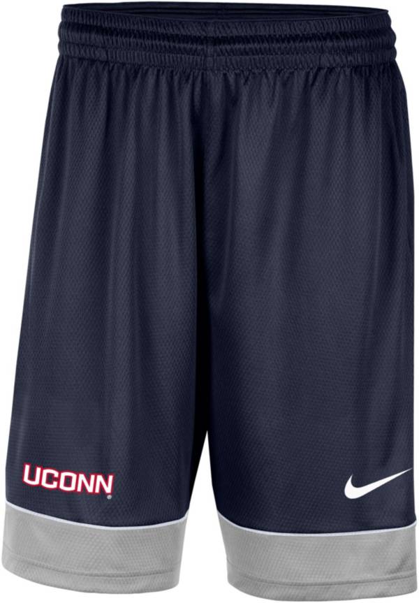 Nike Men's UConn Huskies Blue Dri-FIT Fast Break Shorts