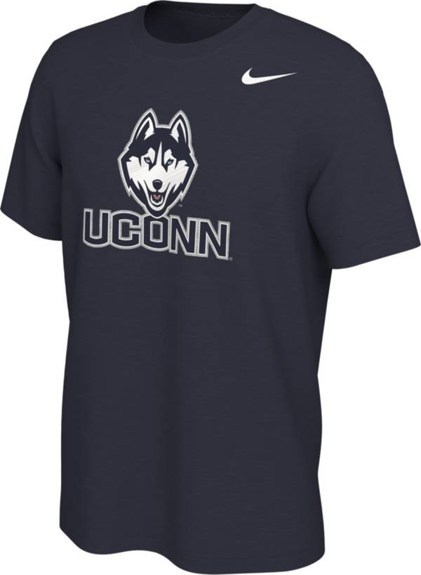 Nike Men's UConn Huskies Blue Gloss Logo Basketball T-Shirt product image