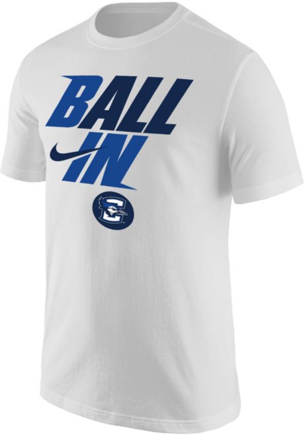 Nike Men's Creighton Bluejays White 2022 Basketball BALL IN Bench T-Shirt