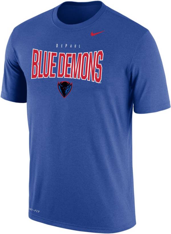 Nike Men's DePaul Blue Demons Royal Blue Dri-FIT Cotton T-Shirt