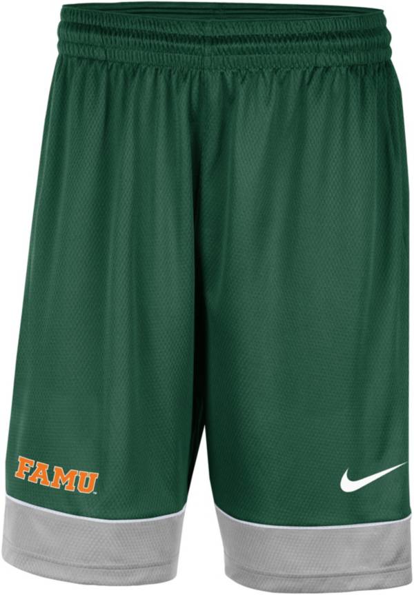 Nike Men's Florida A&M Rattlers Green Dri-FIT Fast Break Shorts