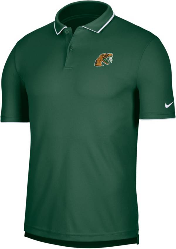 Nike Men's Florida A&M Rattlers Green UV Collegiate Polo