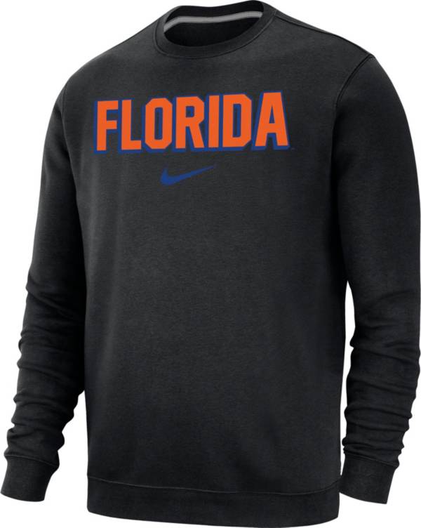 Nike Men's Florida Gators Black Club Fleece Crew Neck Sweatshirt