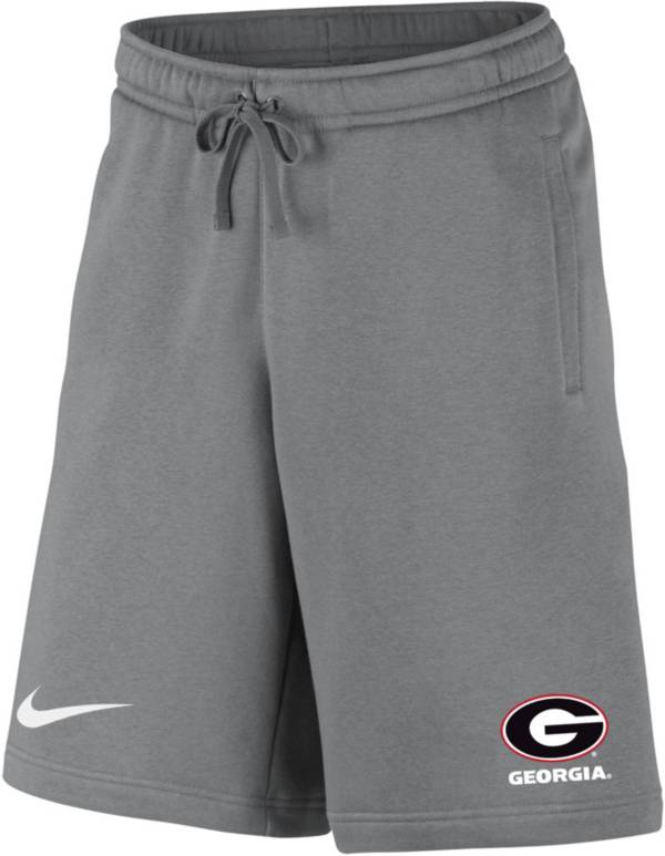Nike Men's Georgia Bulldogs Grey Club Fleece Shorts product image