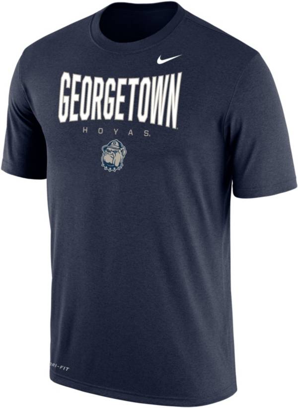Nike Men's Georgetown Hoyas Blue Dri-FIT Cotton T-Shirt
