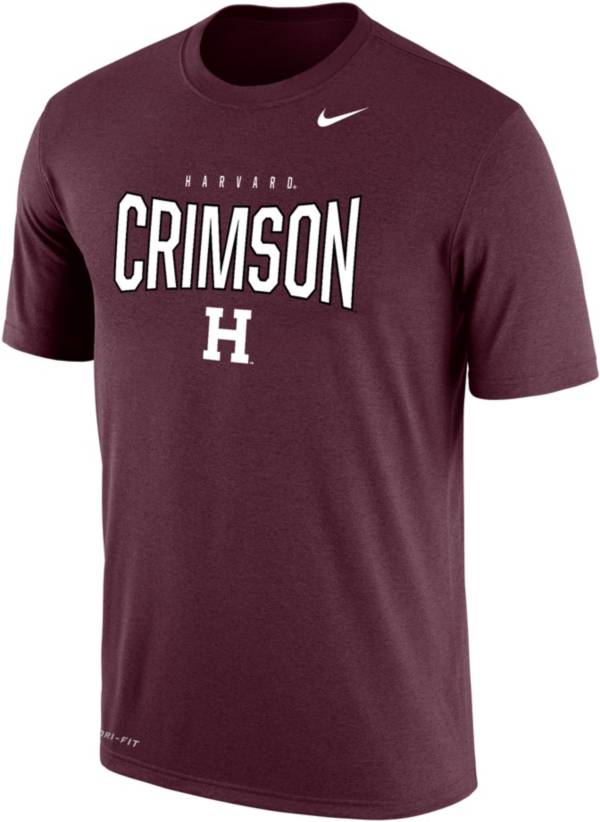 Nike Men's Harvard Crimson Crimson Dri-FIT Cotton T-Shirt