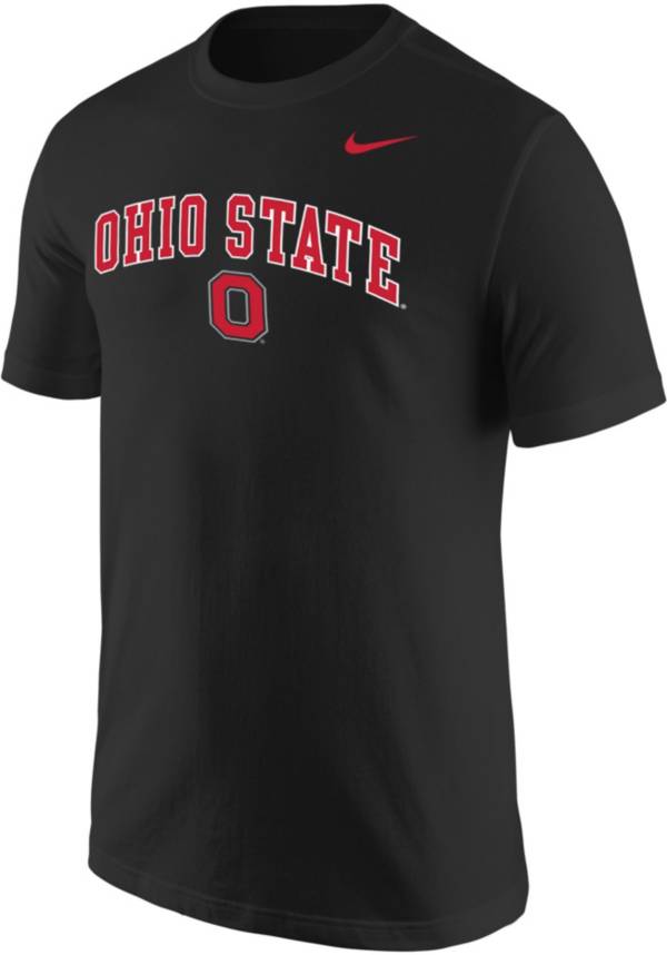 Nike Men's Ohio State Buckeyes Black Core Cotton Arch T-Shirt