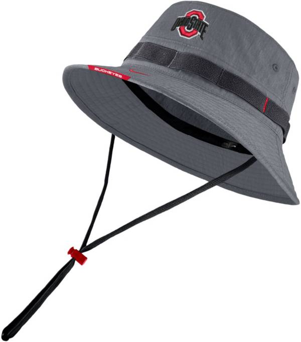 Nike Men's Ohio State Buckeyes Gray Dry Football Sideline Bucket Hat product image