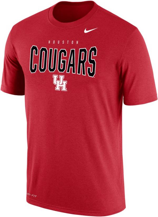 Nike Men's Houston Cougars Red Dri-FIT Cotton T-Shirt
