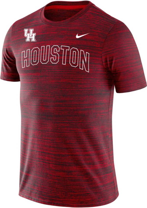 Nike Men's Houston Cougars Red Dri-FIT Velocity Stencil T-Shirt