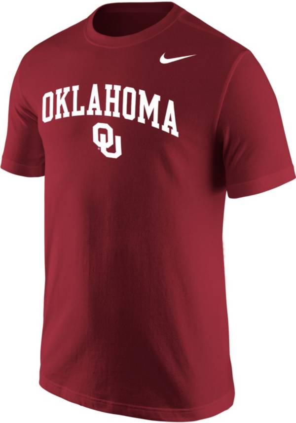 Nike Men's Oklahoma Sooners Crimson Core Cotton Arch T-Shirt