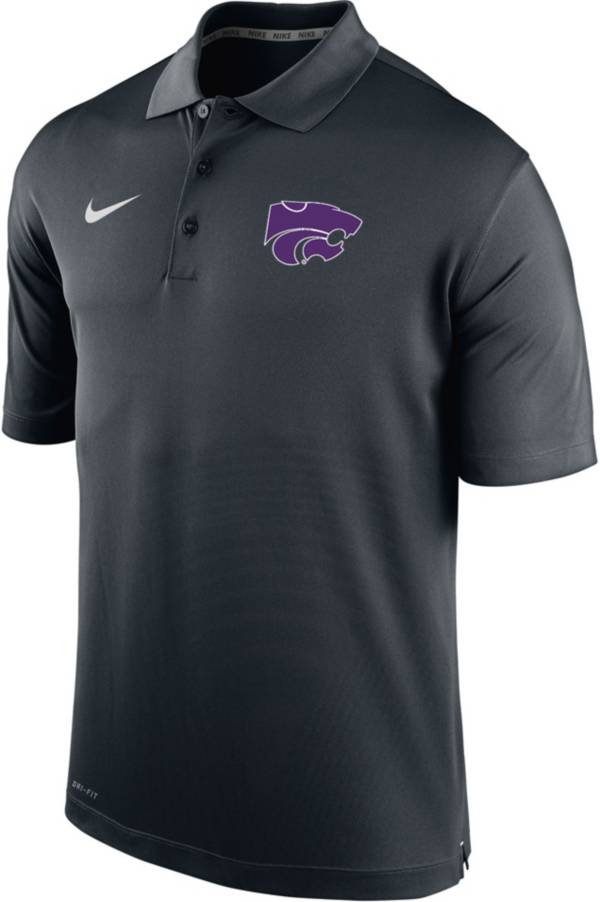 Nike Men's Kansas State Wildcats Black Varsity Polo