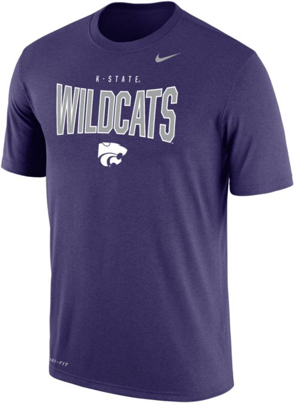 Nike Men's Kansas State Wildcats Purple Dri-FIT Cotton T-Shirt