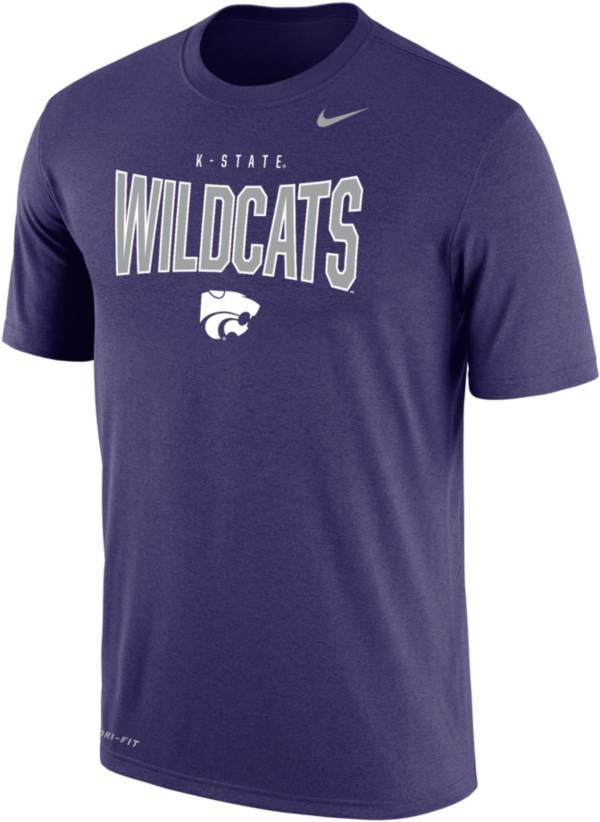 Nike Men's Kansas State Wildcats Purple Dri-FIT Cotton T-Shirt product image