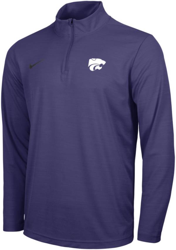 Nike Men's Kansas State Wildcats Purple Intensity Quarter-Zip Shirt